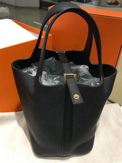 hermes picotin 18 black.